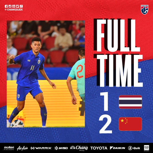 ĐT Thái Lan thua ngược ĐT Trung Quốc trận ra quân vòng loại World Cup 2026