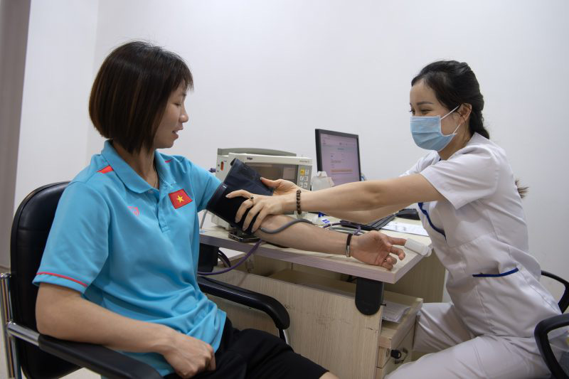 ĐT nữ Việt Nam kiểm tra toàn diện sức khoẻ theo bộ tiêu chuẩn đánh giá FIFA