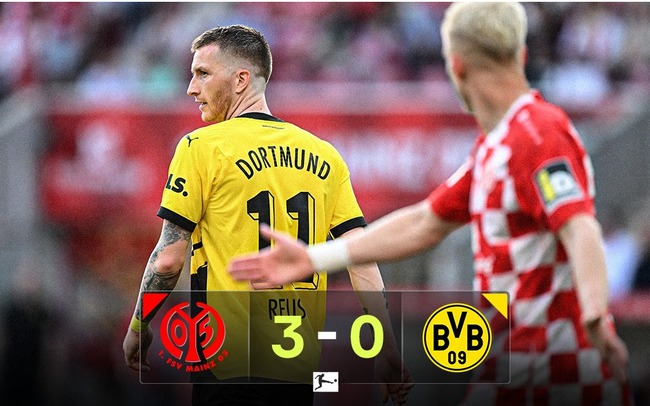 Bundesliga: Dortmund đại bại trước Mainz 05