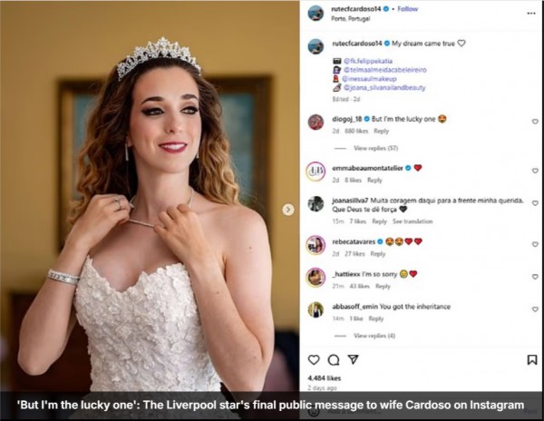 Lời nhắn cuối cùng của Diogo Jota gửi vợ được tiết lộ, UEFA sẽ làm điều đặc biệt Lời nhắn cuối cùng của Diogo Jota gửi vợ được tiết lộ, UEFA sẽ làm điều đặc biệt