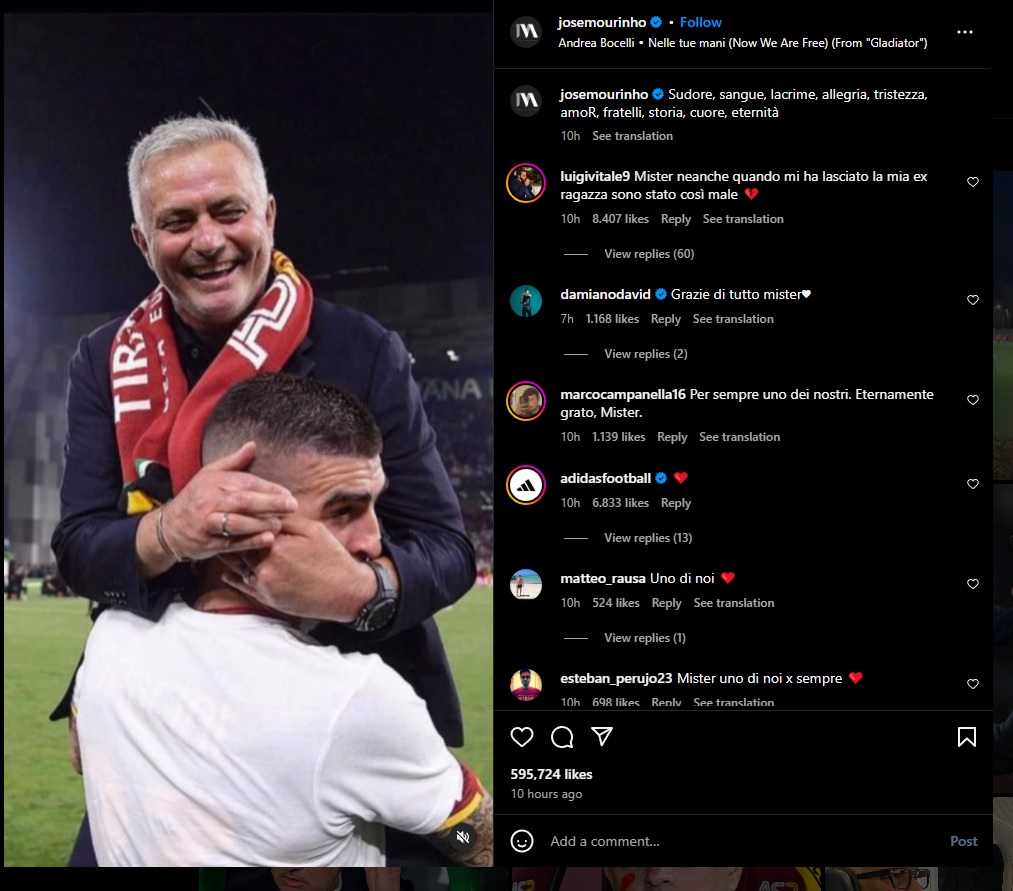 Mourinho lên tiếng sau khi bị AS Roma sa thải