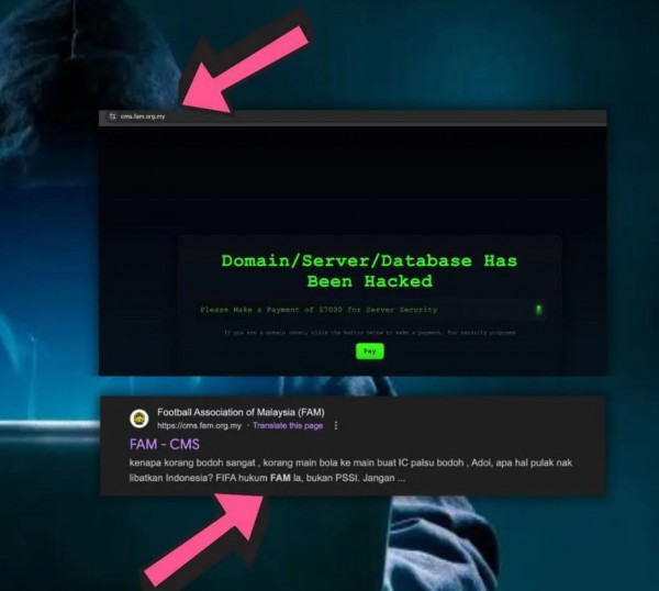 Sốc: Liên đoàn Bóng đá Malaysia bị tin tặc tấn công, phải ra thông báo khẩn về án phạt của FIFA Sốc: Liên đoàn Bóng đá Malaysia bị tin tặc tấn công, phải ra thông báo khẩn về án phạt của FIFA