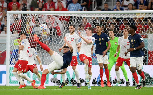 Vòng 1/8 World Cup 2022 – Pháp 3-1 Ba Lan: Giroud lập kỷ lục, Mbappe ghi cú đúp siêu phẩm