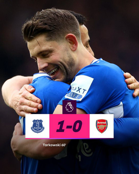 Vòng 22 Ngoại hạng Anh - Arsenal bất ngờ bại trận trên sân Everton
