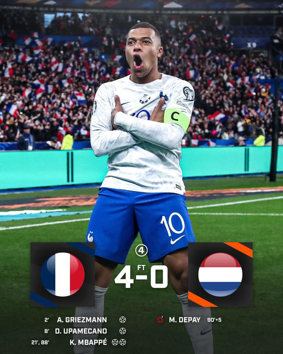 Vòng loại EURO 2024: Hà Lan thua đậm Pháp, Lukaku tỏa sáng giúp Bỉ đại thắng Thụy Điển