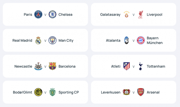 Xác định vòng 16 đội Champions League: Man City đại chiến Real Madrid Xác định vòng 16 đội Champions League: Man City đại chiến Real Madrid