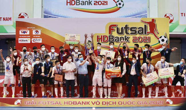 Bế mạc giải Futsal VĐQG 2021: Thái Sơn Nam lần thứ 6 đăng quang ngôi vô địch