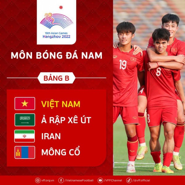 Bốc thăm bóng đá nam Asiad 19: ĐT Olympic Việt Nam rơi vào bảng đấu khó