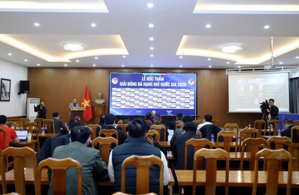 Chính thức xác định bảng đấu giải hạng nhì quốc gia 2026: Hấp dẫn, cực khó đoán!