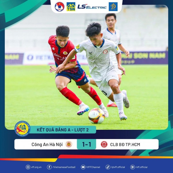 Chủ nhà bị U.17 CAHN chia điểm, U.17 Đà Nẵng đánh bại Nam Định