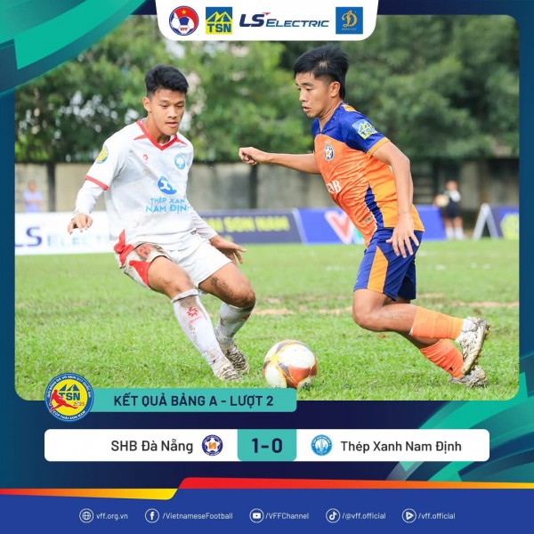 Chủ nhà bị U.17 CAHN chia điểm, U.17 Đà Nẵng đánh bại Nam Định