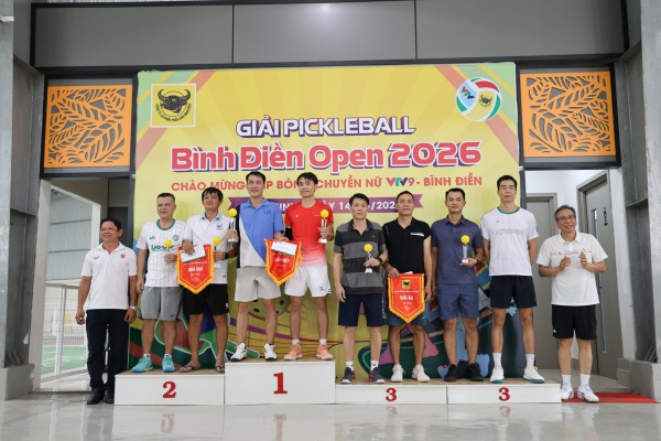 Cựu sao bóng chuyền Ngọc Hoa, Kim Huệ bùng cháy tại giải pickleball Bình Điền Open 2026
