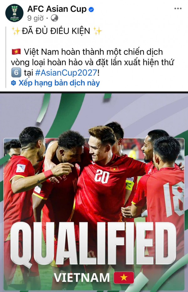 FIFA dí dỏm nhắc tên Hên Son Mạnh, AFC khen ngợi đội tuyển Việt Nam thắng hoàn hảo Malaysia FIFA dí dỏm nhắc tên Hên Son Mạnh, AFC khen ngợi đội tuyển Việt Nam thắng hoàn hảo Malaysia