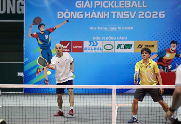 Giải pickleball thắt chặt tình cảm giữa những người cống hiến cho giải TNSV THACO cup 2026