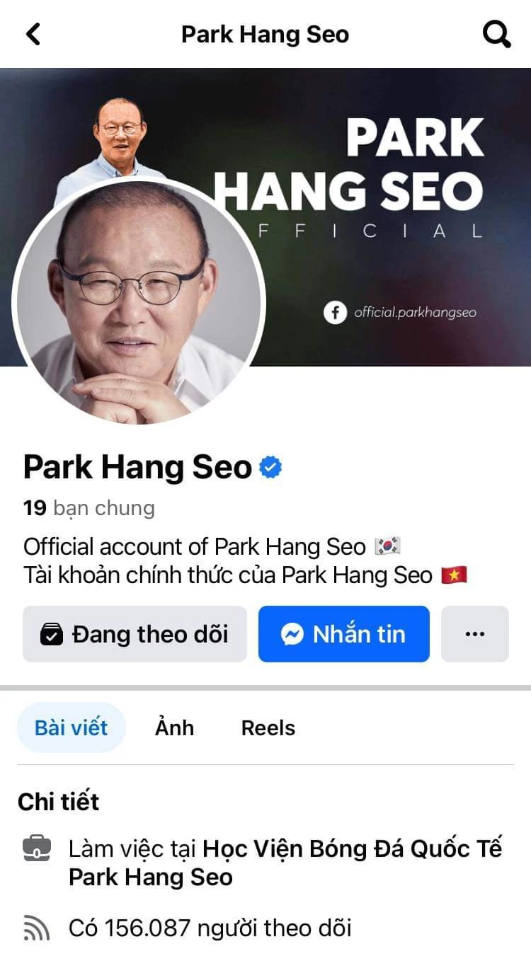 HLV Kim Sang-sik bị giả mạo danh tính trên Facebook, người đại diện lên tiếng khẩn cấp