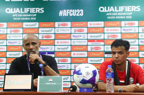 HLV U.23 Yemen: ‘Tham vọng của chúng tôi không gì khác ngoài thắng U.23 Việt Nam'