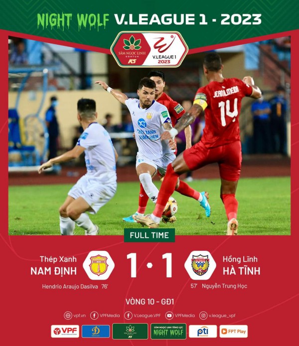 Kết quả vòng 10 V.League 2023, ngày 31/5: CLB TP Hồ Chí Minh thắng ấn tượng