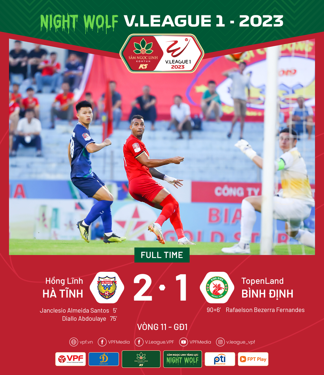 Kết quả vòng 11 V.League 2023, loạt trận 04/6: CLB Hà Nội ngắt mạch trận thất vọng