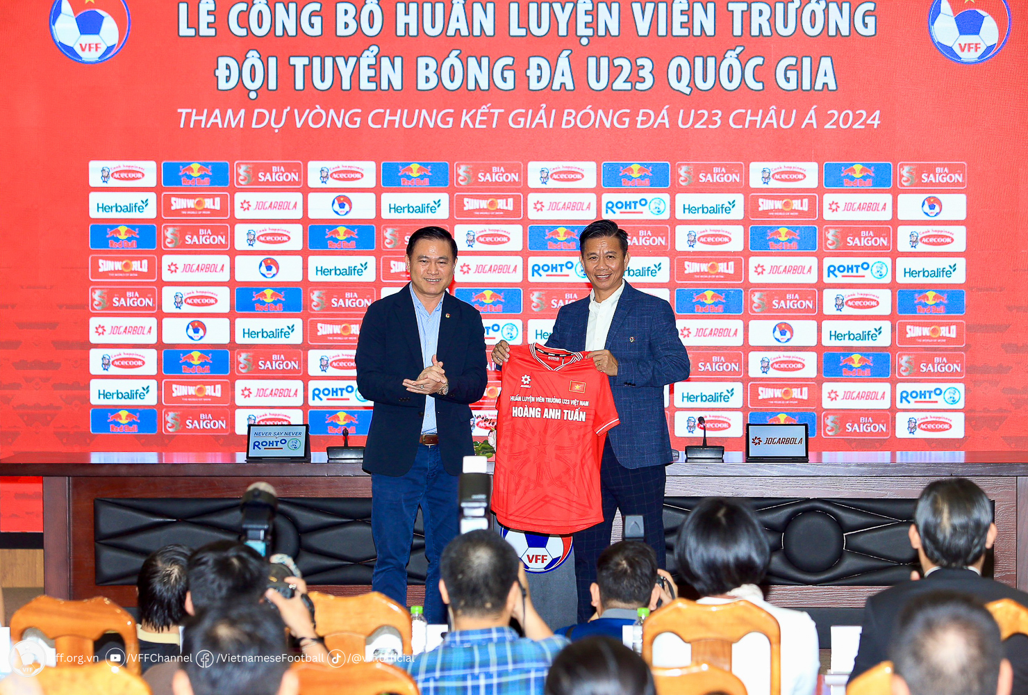 LĐBĐVN tổ chức lễ ký kết và công bố HLV trưởng ĐT U23 Việt Nam tham dự VCK U23 châu Á 2024
