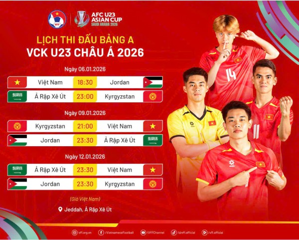 Lịch thi đấu U.23 Việt Nam mới nhất: Báo Trung Á muốn U.23 Kyrgyzstan đưa thầy Kim 'vào bẫy'! Lịch thi đấu U.23 Việt Nam mới nhất: Báo Trung Á muốn U.23 Kyrgyzstan đưa thầy Kim 'vào bẫy'!