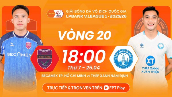 Lịch thi đấu V-League rất hay hôm nay: Nam Định làm khách đầy thử thách, Thanh Hóa không còn đường lùi