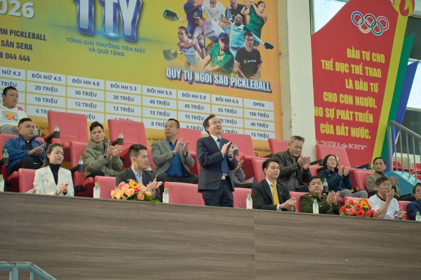 Lý Hoàng Nam cùng 700 VĐV tranh tài tại giải pickleball ở Đà Lạt