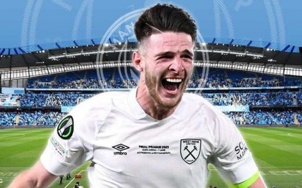 Man City ra giá 90 triệu bảng cho Declan Rice