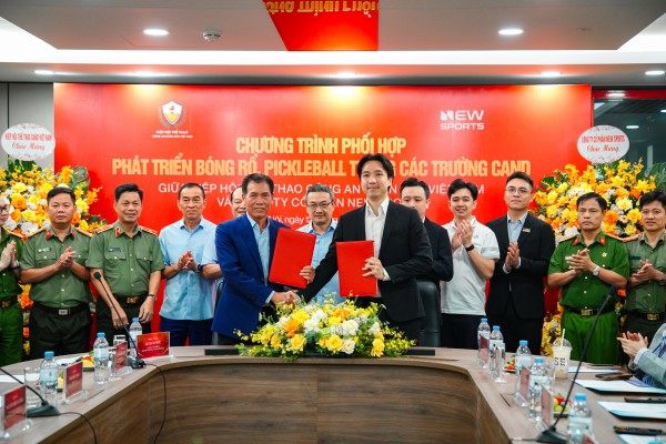 New Sports kết hợp Hiệp hội thể thao CAND đẩy mạnh phát triển bóng rổ và pickleball