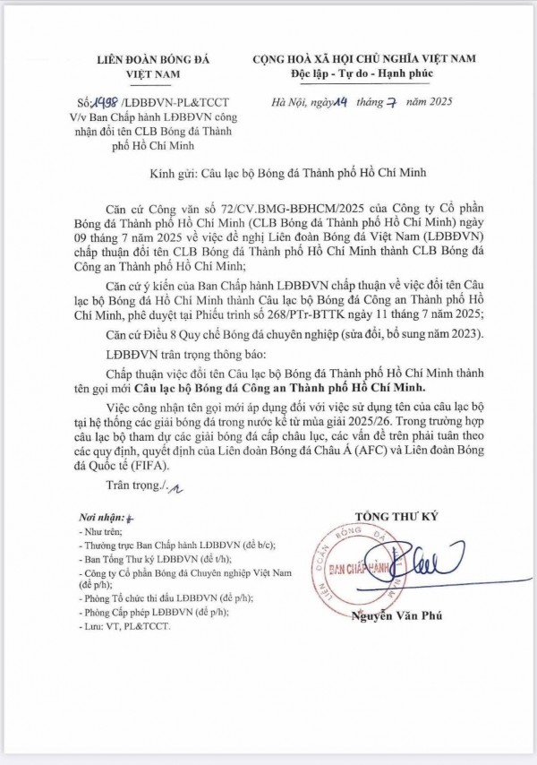 Nóng: CLB Công an TP.HCM và Becamex TP.HCM nhập cuộc, V-League cực khó đoán Nóng: CLB Công an TP.HCM và Becamex TP.HCM nhập cuộc, V-League cực khó đoán