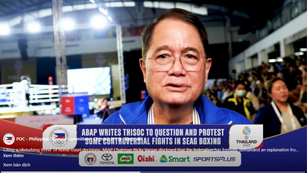 Quyền anh Philippines gửi đơn khiếu nại vì trọng tài thiên vị Thái Lan: SEA Games đáng báo động Quyền anh Philippines gửi đơn khiếu nại vì trọng tài thiên vị Thái Lan: SEA Games đáng báo động