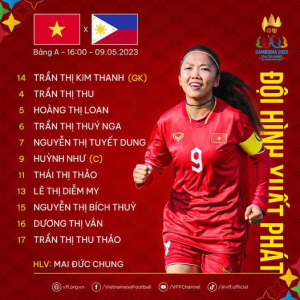 SEA GAMES 32 – ĐT nữ Việt Nam 1-2 ĐT nữ Philippines: Thất bại nhưng vẫn giành quyền vào bán kết!