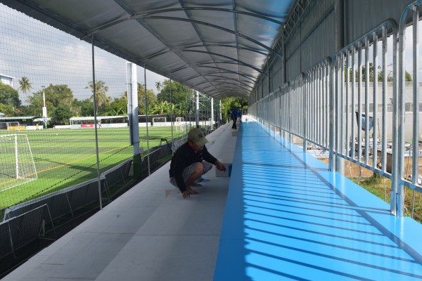 Sân bóng Trường ĐH Đồng Tháp đã sẵn sàng cho TNSV THACO cup 2026 Sân bóng Trường ĐH Đồng Tháp đã sẵn sàng cho TNSV THACO cup 2026