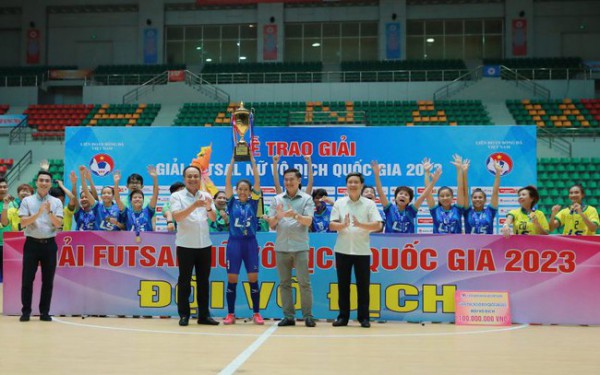 Thái Sơn Nam TP.HCM vô địch giải futsal nữ VĐQG 2023