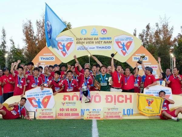 Tiền vệ tài hoa người Hà Tĩnh xuất sắc nhất VCK TNSV THACO cup 2026