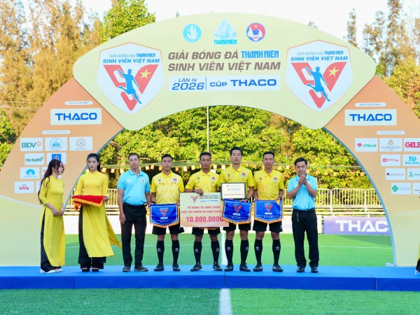 Tiền vệ tài hoa người Hà Tĩnh xuất sắc nhất VCK TNSV THACO cup 2026