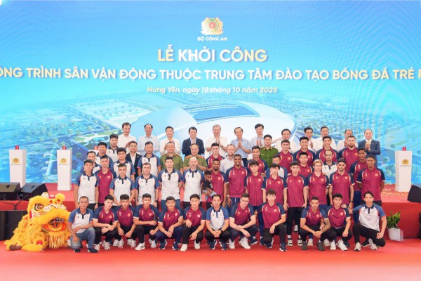 Tổng Bí thư Tô Lâm dự lễ khởi công xây dựng sân vận động PVF 60.000 chỗ ngồi