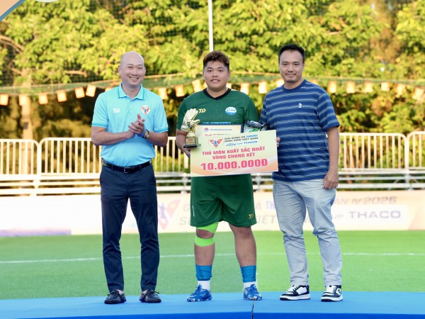 Trỗi dậy sau chấn thương, trở thành thủ môn giỏi nhất TNSV THACO cup 2026 Trỗi dậy sau chấn thương, trở thành thủ môn giỏi nhất TNSV THACO cup 2026
