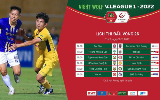 Trước vòng 26 Night Wolf V.League 1-2022: Đội nào sẽ xuống hạng?