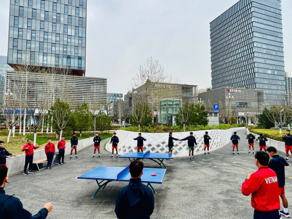 U.23 Việt Nam đầy hứng khởi ở Trung Quốc