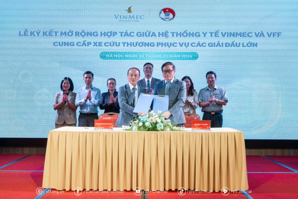 Vinmec cung cấp dịch vụ cứu thương chất lượng cao cho đội tuyển Việt Nam