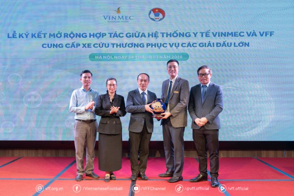 Vinmec cung cấp dịch vụ cứu thương chất lượng cao cho đội tuyển Việt Nam