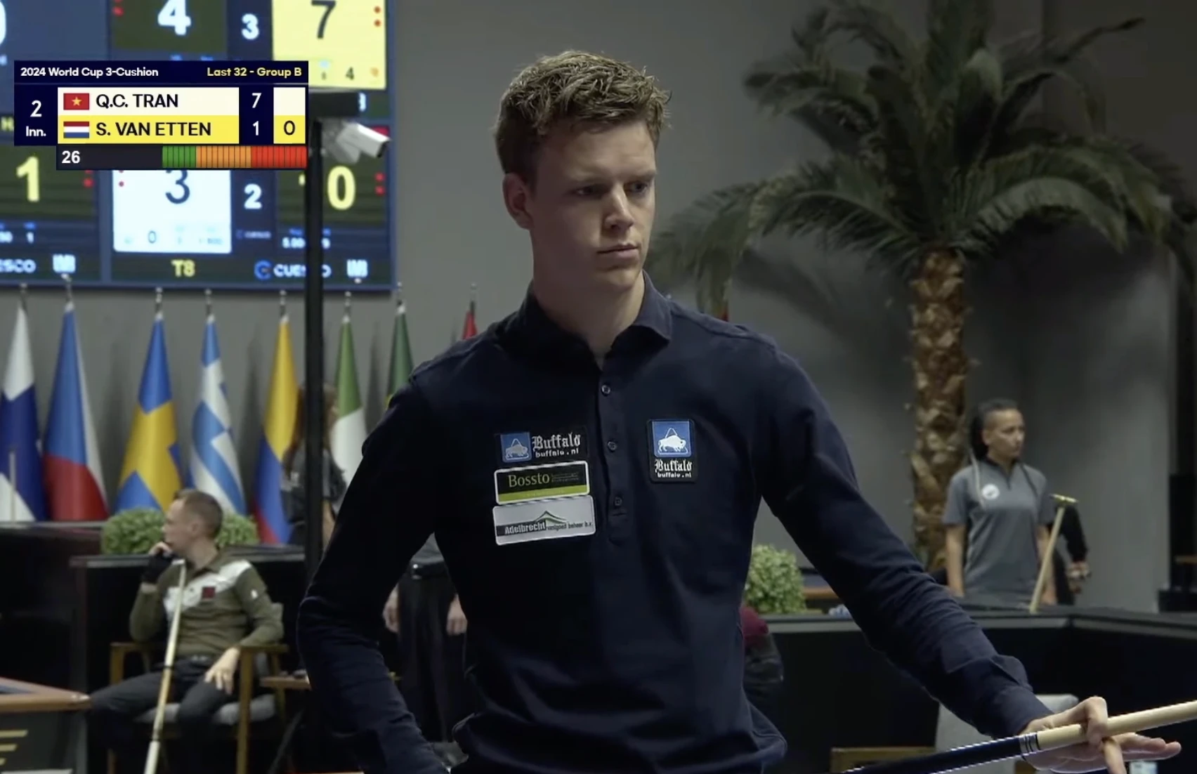 World Cup billiards: Trần Quyết Chiến quá hay, thắng thuyết phục 'người khổng lồ' Hà Lan