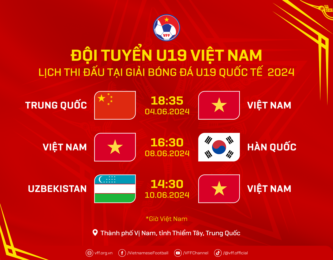 Đội tuyển U19 Việt Nam chốt danh sách 23 cầu thủ, lên đường tham dự Giải U19 quốc tế 2024