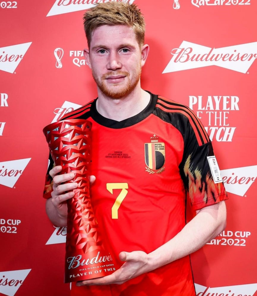 World Cup 2022: "Nhạc trưởng" ĐT Bỉ... ngơ ngác nhận danh hiệu Cầu thủ xuất sắc nhất trận