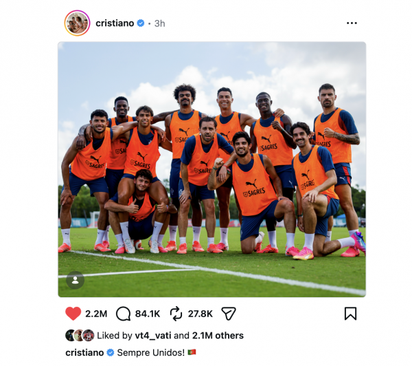 Ronaldo lên tiếng giữa cơn bão nội bộ đội tuyển Bồ Đào Nha xung đột dữ dội Ronaldo lên tiếng giữa cơn bão nội bộ đội tuyển Bồ Đào Nha xung đột dữ dội