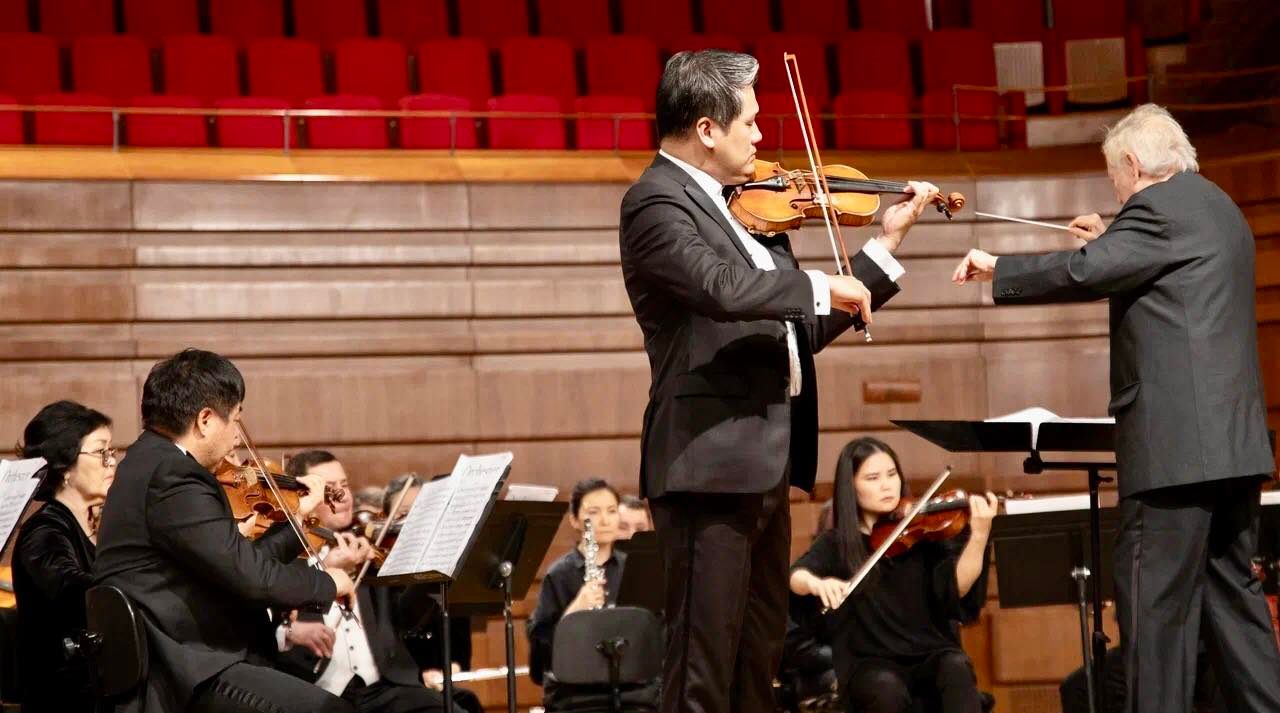 Nghệ sĩ violon thế giới Aiman mời Bùi Công Duy sang Kazakhstan biểu diễn, giảng dạy