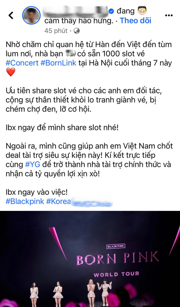 Vé concert BLACKPINK được rao bán lên đến 25 triệu, thị trường hỗn loạn, rủi ro lừa đảo