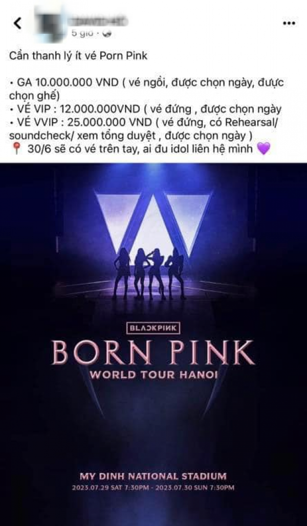 Vé concert BLACKPINK được rao bán lên đến 25 triệu, thị trường hỗn loạn, rủi ro lừa đảo