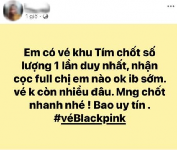 Vé concert BLACKPINK được rao bán lên đến 25 triệu, thị trường hỗn loạn, rủi ro lừa đảo