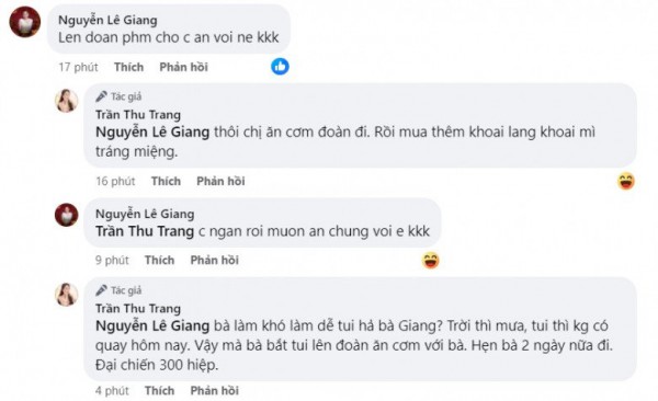 "Hoa hậu hài" Thu Trang khoe bữa cơm dân dã ngày mưa khiến danh hài Lê Giang đòi ăn chung